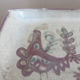 Ceramic dish by Gustave Reynaud 41cm Vallauris 1960 signed