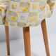 Mustard yellow Shell chair from the mid-century, 1960s