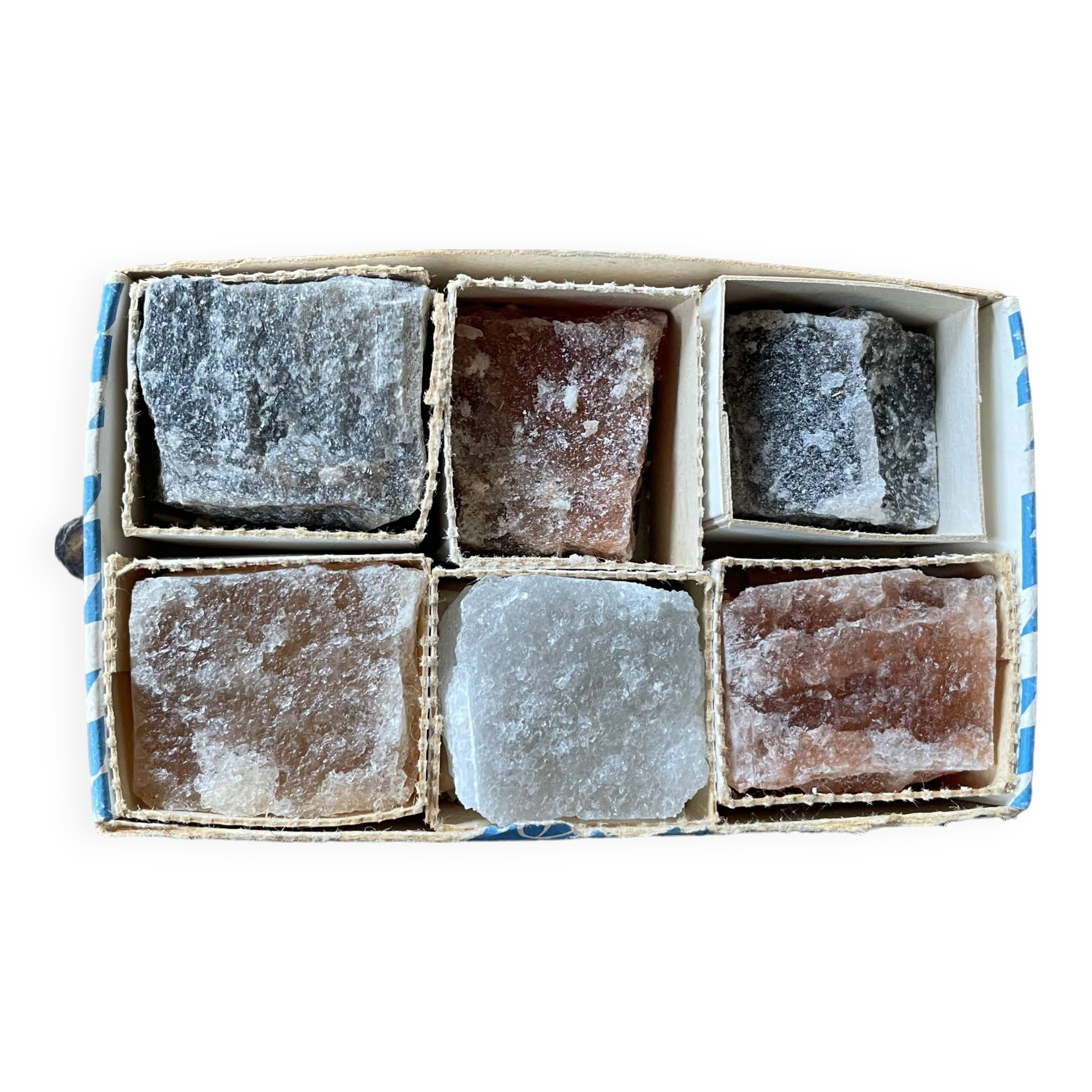 Salt crystal samples ~ souvenir from the Salzbergwerk salt mine Berchtesgaden Germany