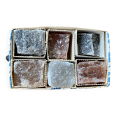 Salt crystal samples ~ souvenir from the Salzbergwerk salt mine Berchtesgaden Germany