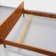 Vintage Scandinavian style double bed in teak from the 60s with integrated bedside lights