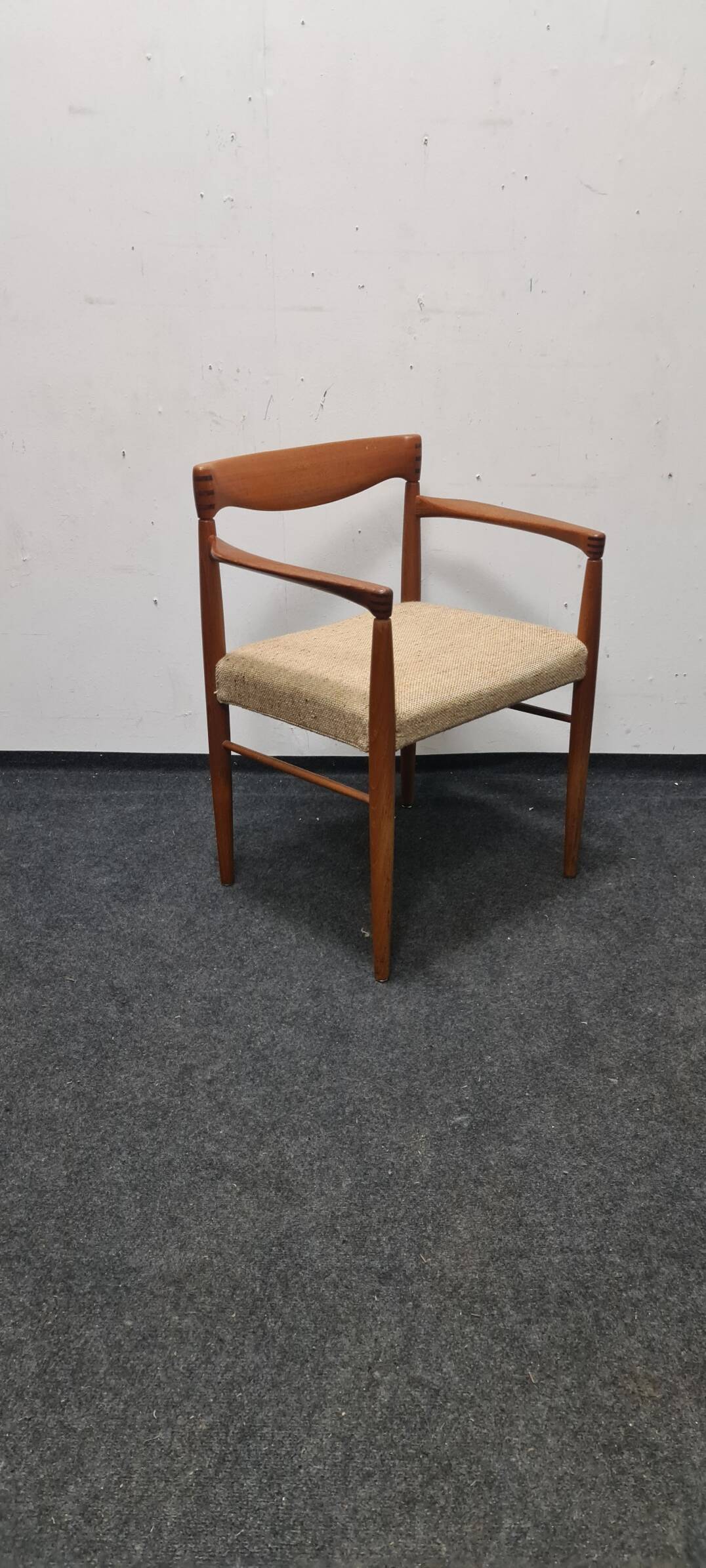 Vintage teak Danish design arm chair attributed to Bramin