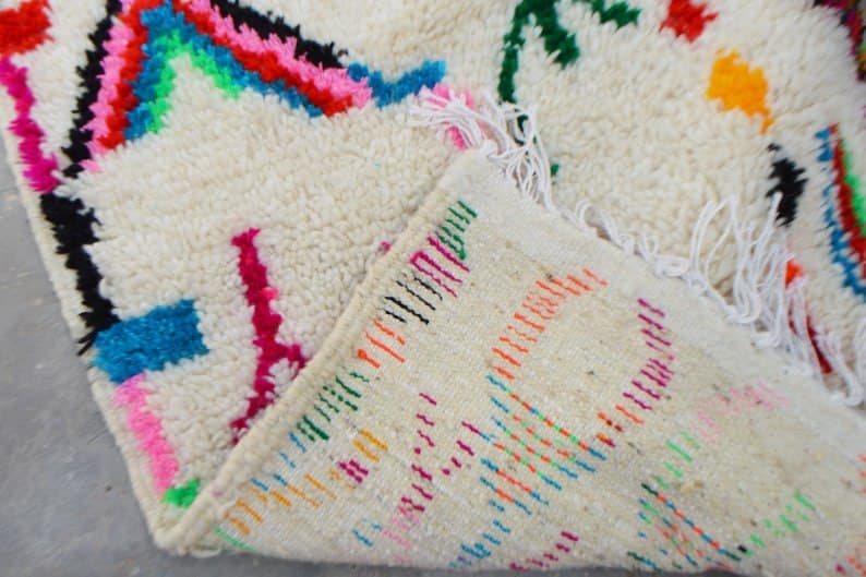 Tapis marocain en laine berbère 247 x 145cm