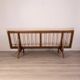 Canapé vintage des années 60 en bois de teck et tissu design danois