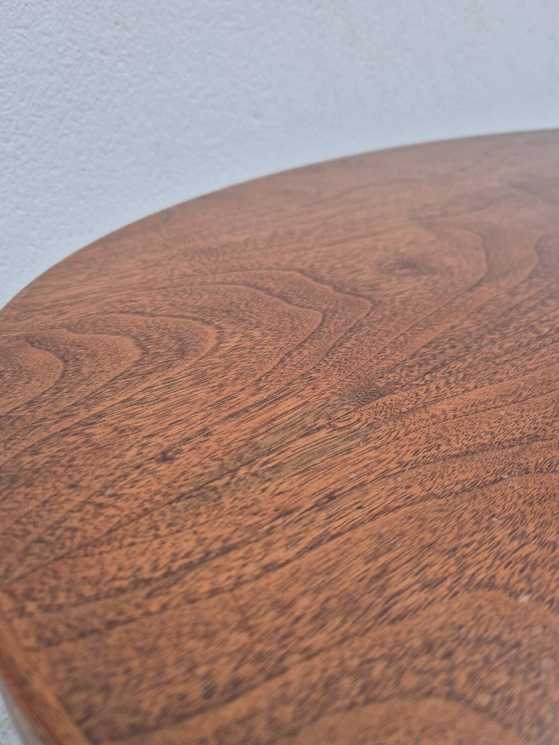 Baumann oval coffee table in teak 1950s vintage