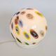 Vintage glass globe table lamp in millefiori style, 1990s.