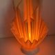 Vintage lamp 1970 Georgia Jacob model Corolle - 51 cm