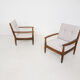 Set of 2 oak lounge chairs, The Netherlands 1960’s