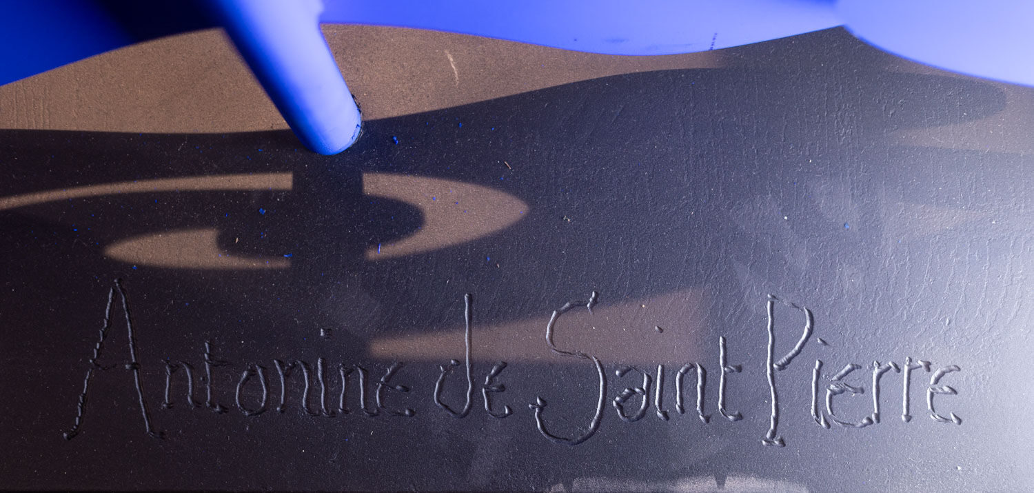 Sculpture titled "Swimmer" Antonine de Saint Pierre