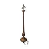 French Classic Louis XVI style Wooden Floor Lamp, mid-century