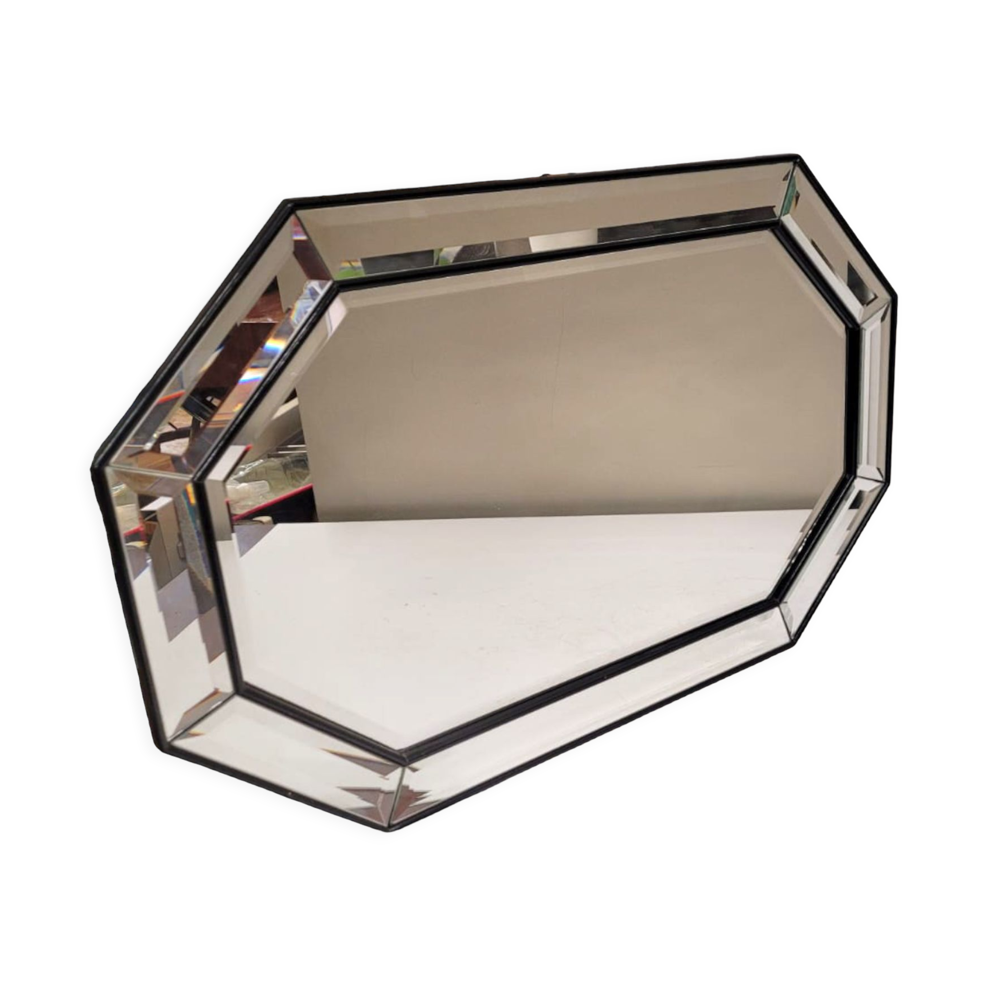 Miroir biseauté octogonal
