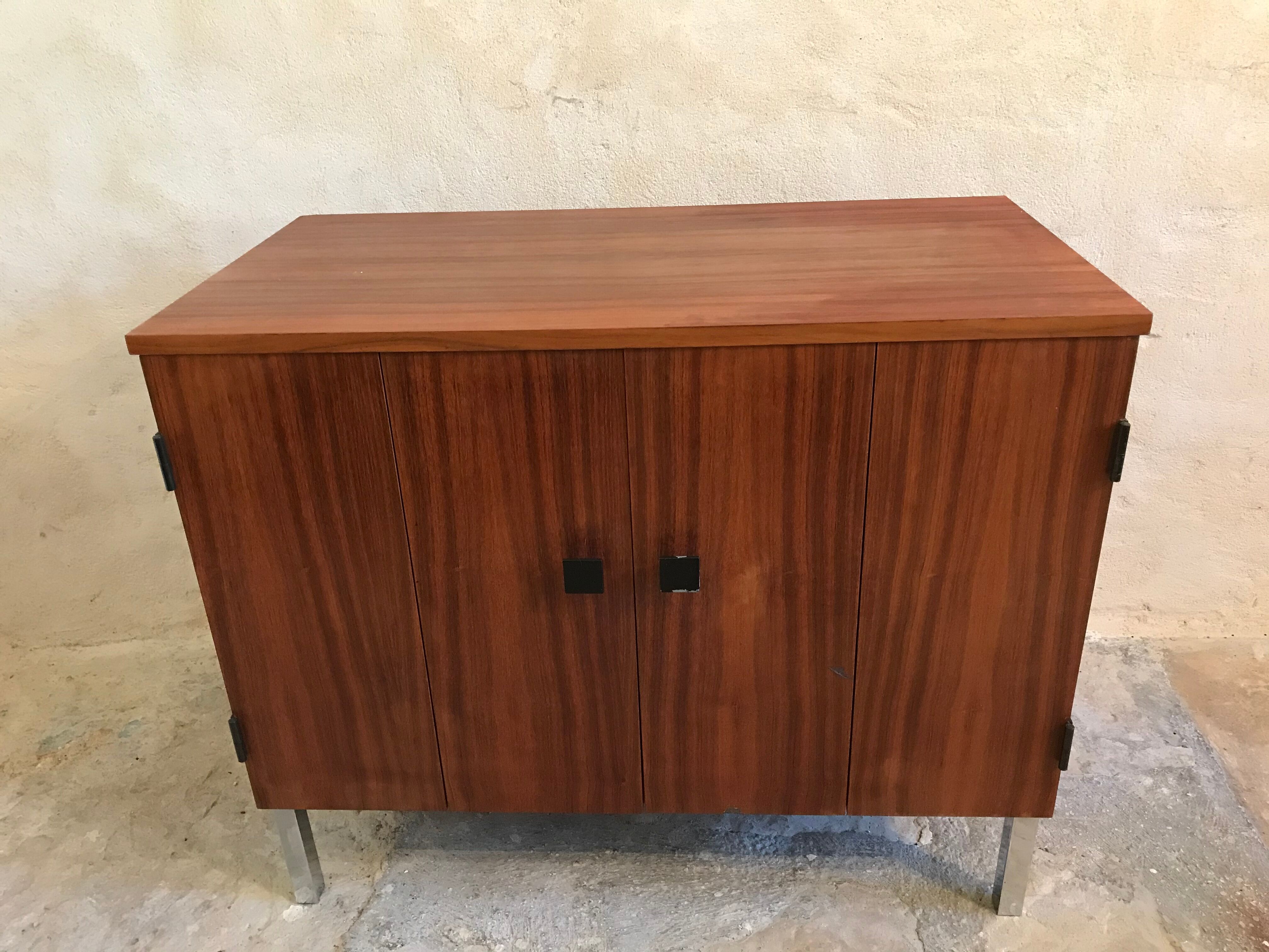 1960's vintage two-door storage unit