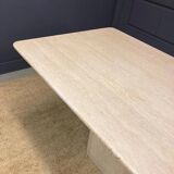 Vintage Italian travertine dining table