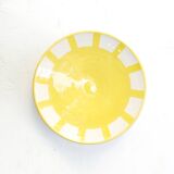 Assiette moyenne - SOL bordure jaune