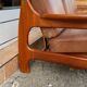 Scandinavian teak and leather sofa from the 70s
