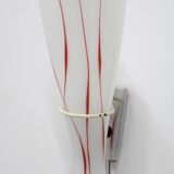 1970s Pair of Glass Wall Lamps , Czechoslovakia