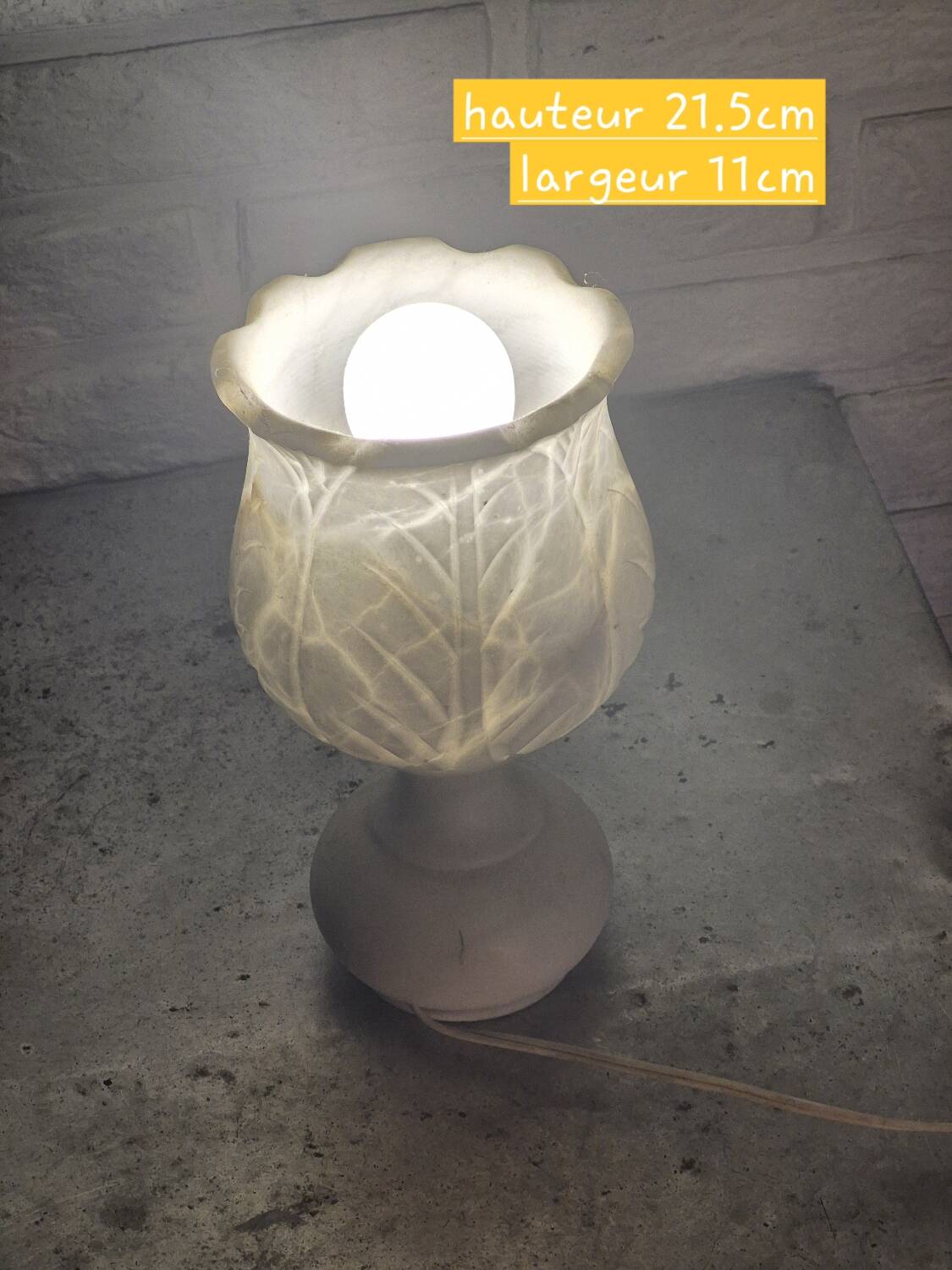 Lampe marbre