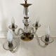 50's vintage glass and brass suspension