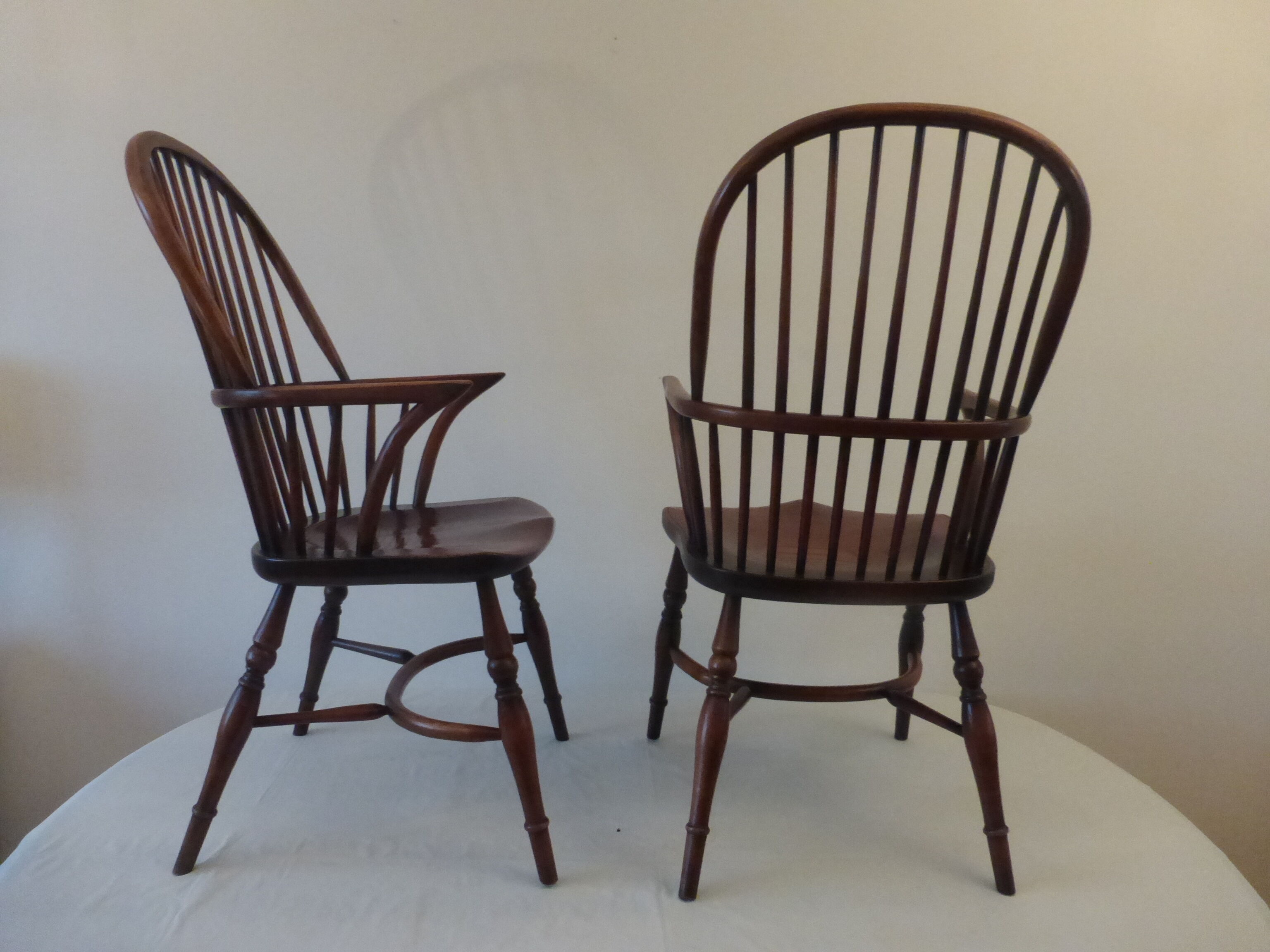 American Windsor armchair pair