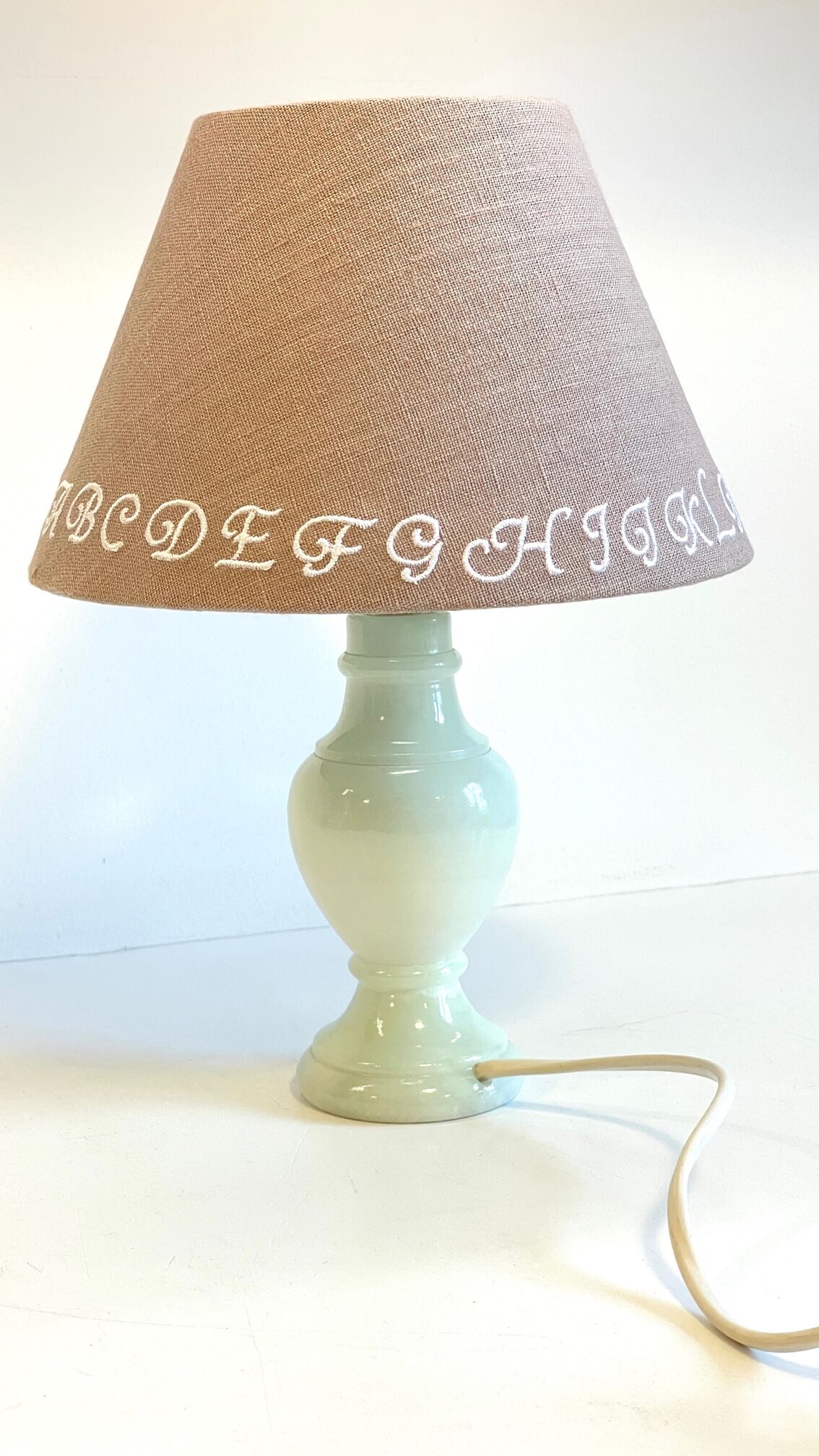 Lamp feet in vintage marble