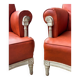 Pair of neoclassical bergère armchairs by Maison Jansen circa 1950.