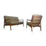 Canapé & chaises d'Ole Wanscher pour France &Søn, Danemark, années 1960