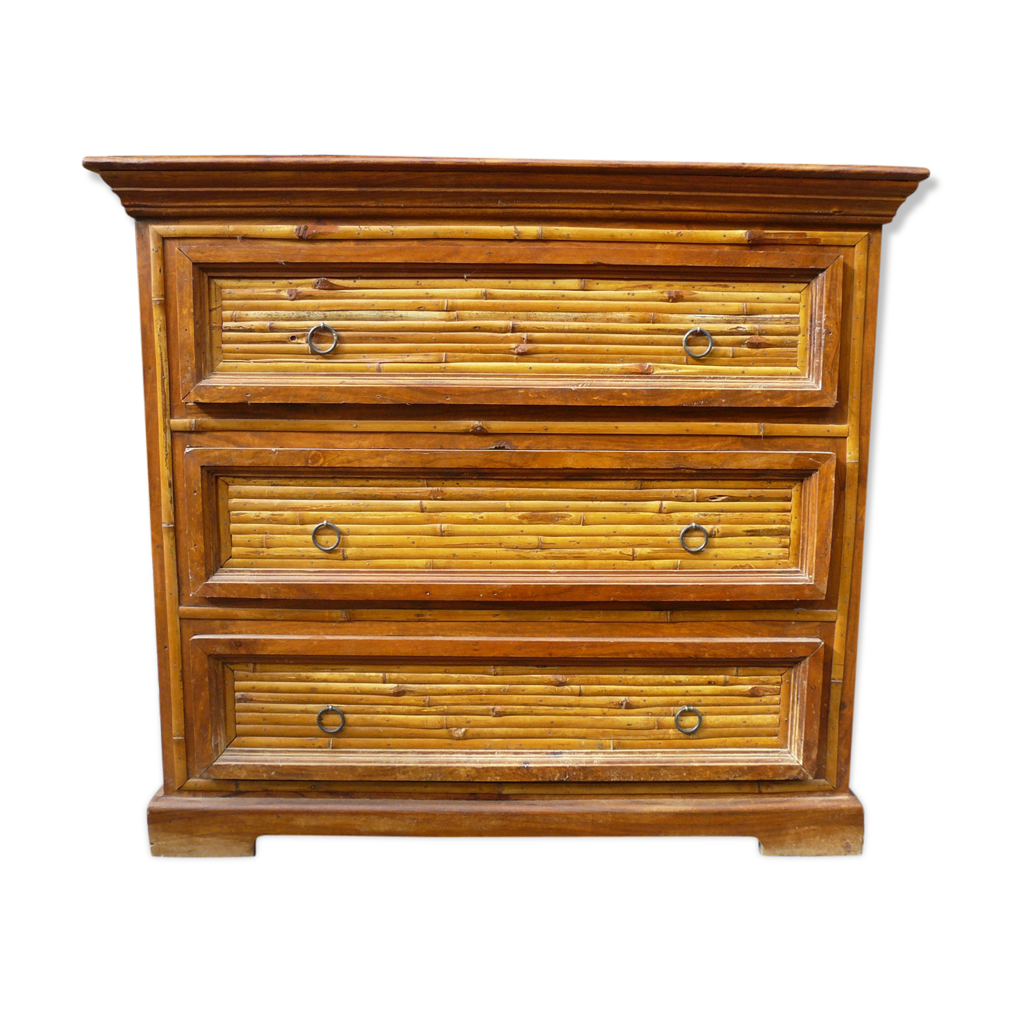 Dresser wooden massif and bamboo