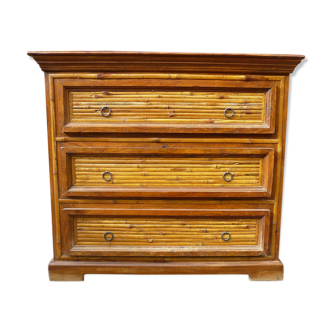 Dresser wooden massif and bamboo