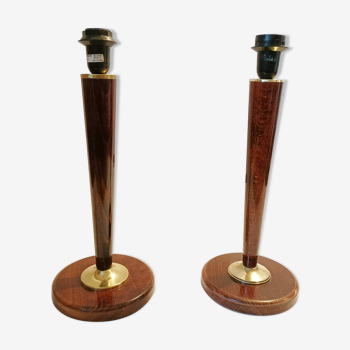 Pair of Mazda-style lamps
