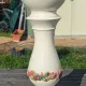 Large column vase holder with ceramic pot cache Belle Époque