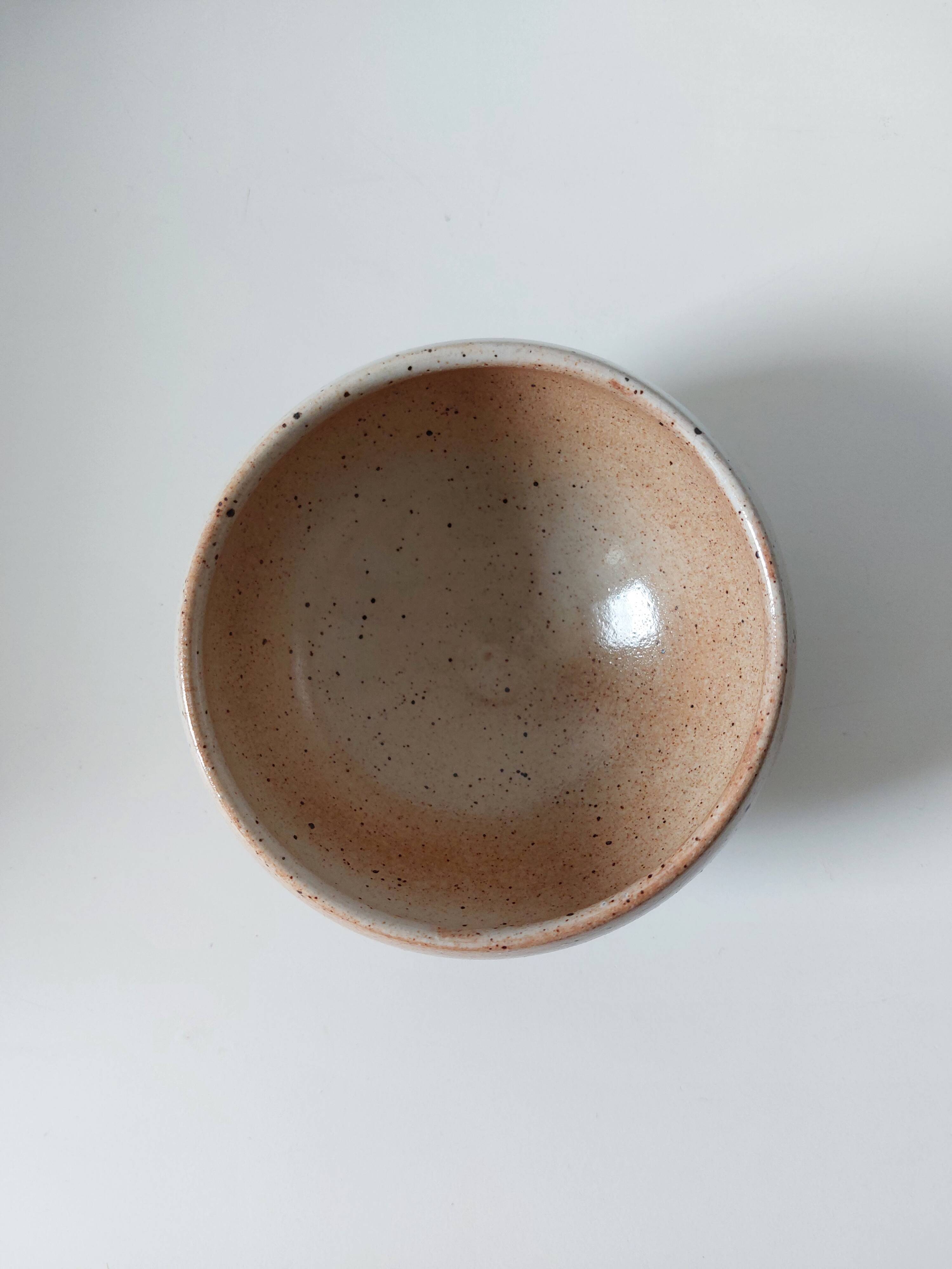 Vintage stoneware plate and bowl lot