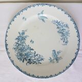 Round ironstone plate from LG Clairefontaine model Bengali 210885.