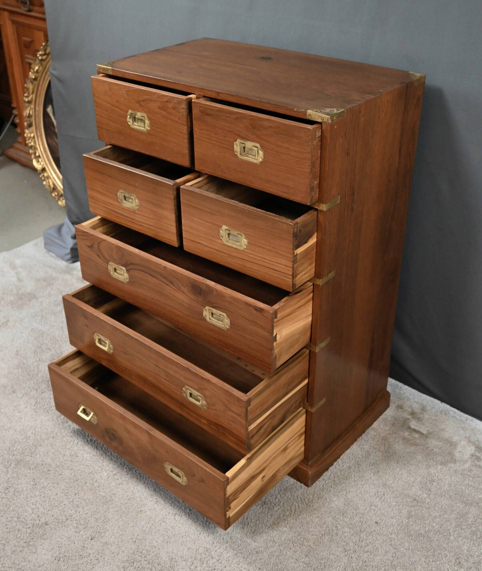 Marine Commode in Teak, India – 20th Century