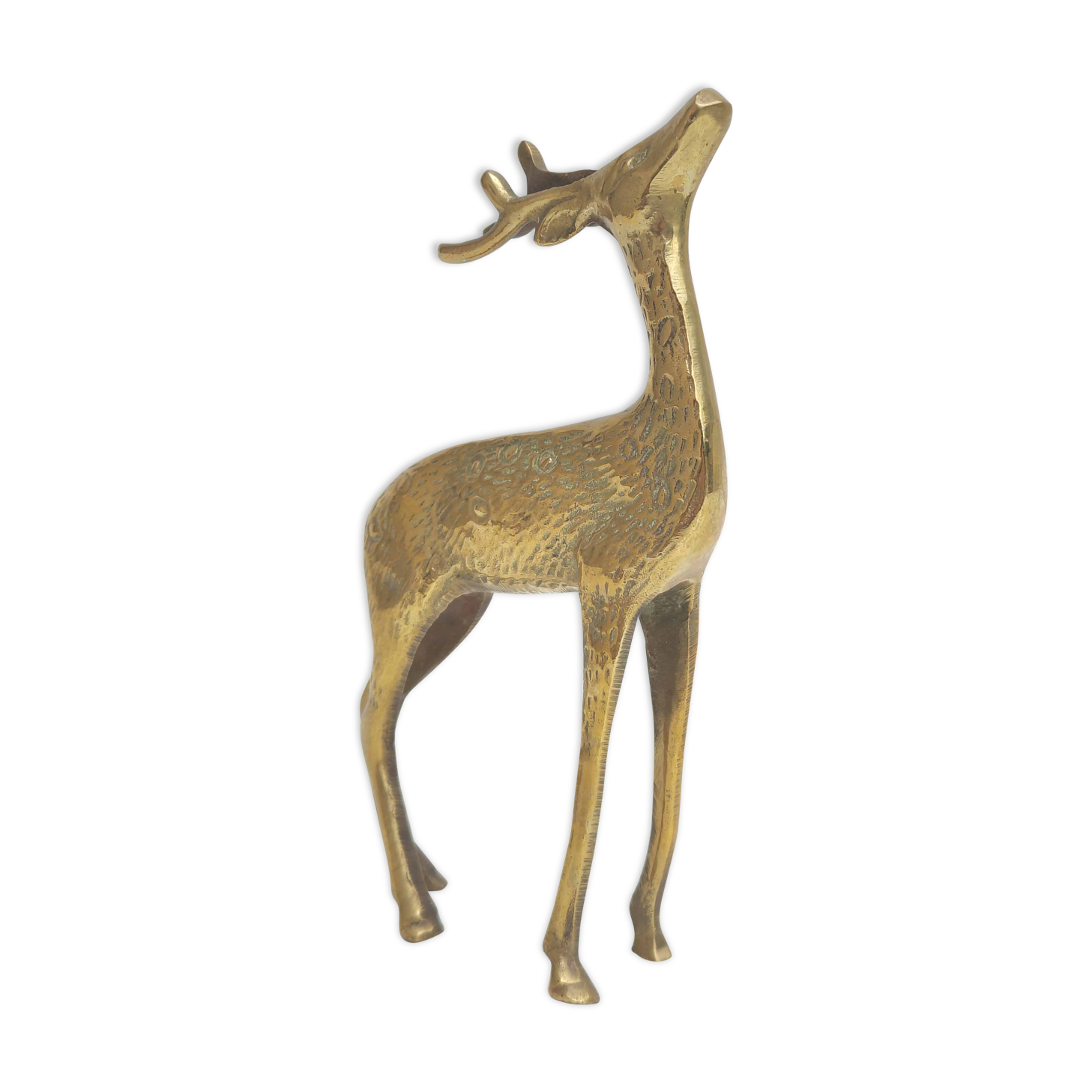 Golden brass deer