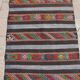 Tapis Kilim anatolien 3x5 - Tapis Kilim à motif géométrique faits main