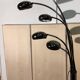 1990s design metal lamp with 5 light arms