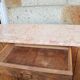 Art Deco sideboard in solid walnut and veneer – pink marble top