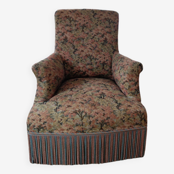 Toad chair in floral fabric from the 1950s