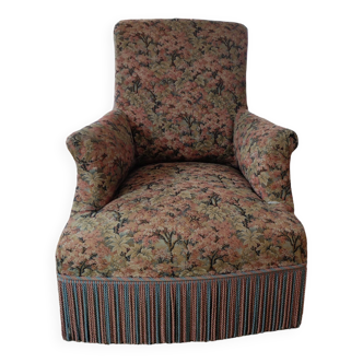 Toad chair in floral fabric from the 1950s