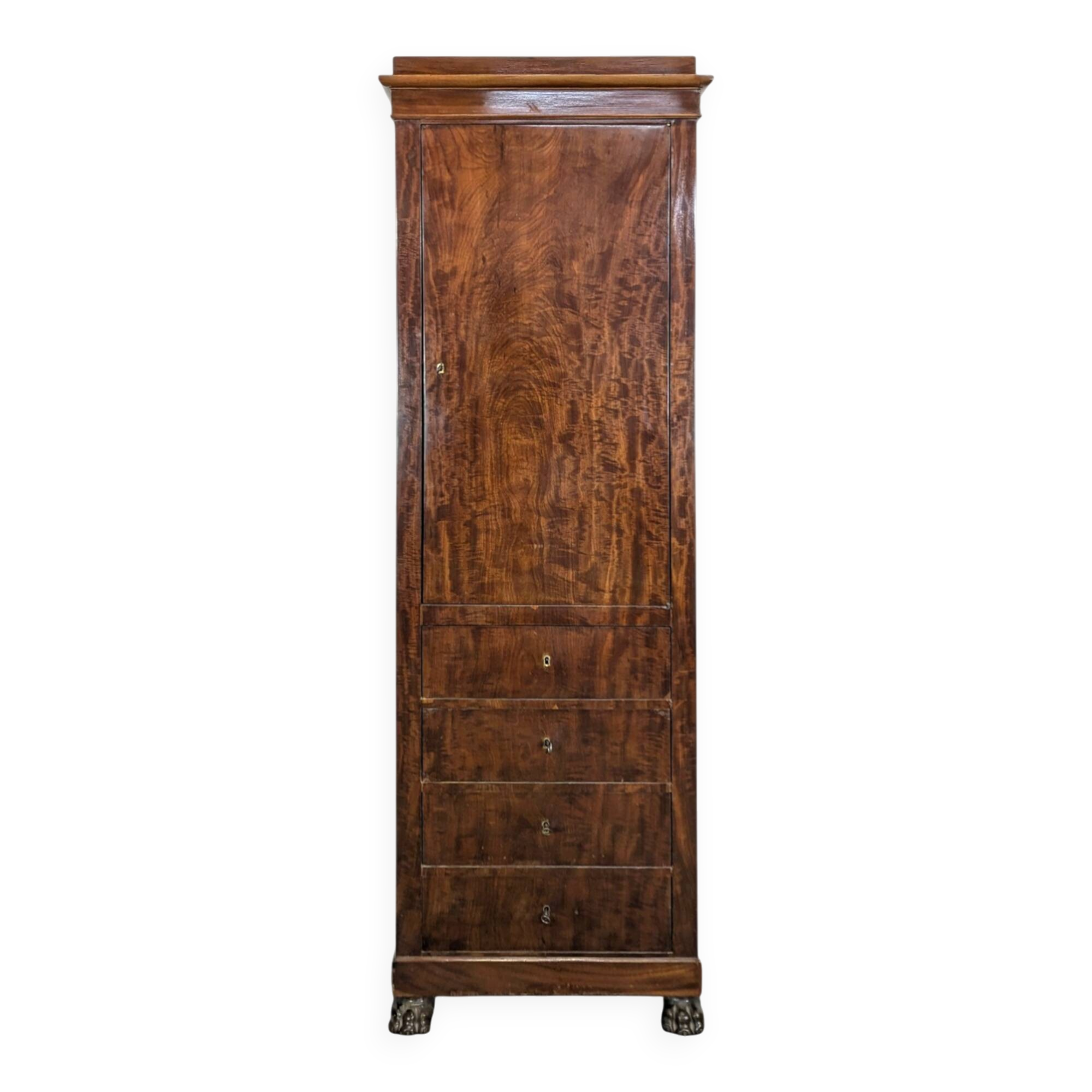 Restoration period wardrobe chest of drawers