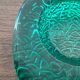 Kosta Boda art ashtray solid glass emerald circa 1970