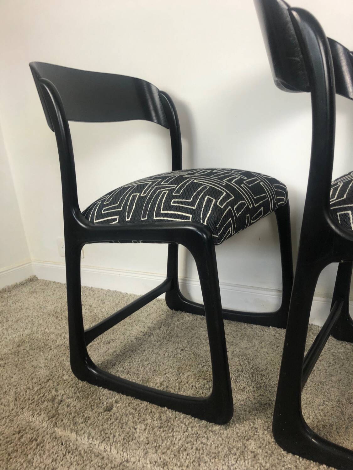 2 Baumann Sleigh Chairs