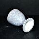 Vintage iridescent gray porcelain egg cup