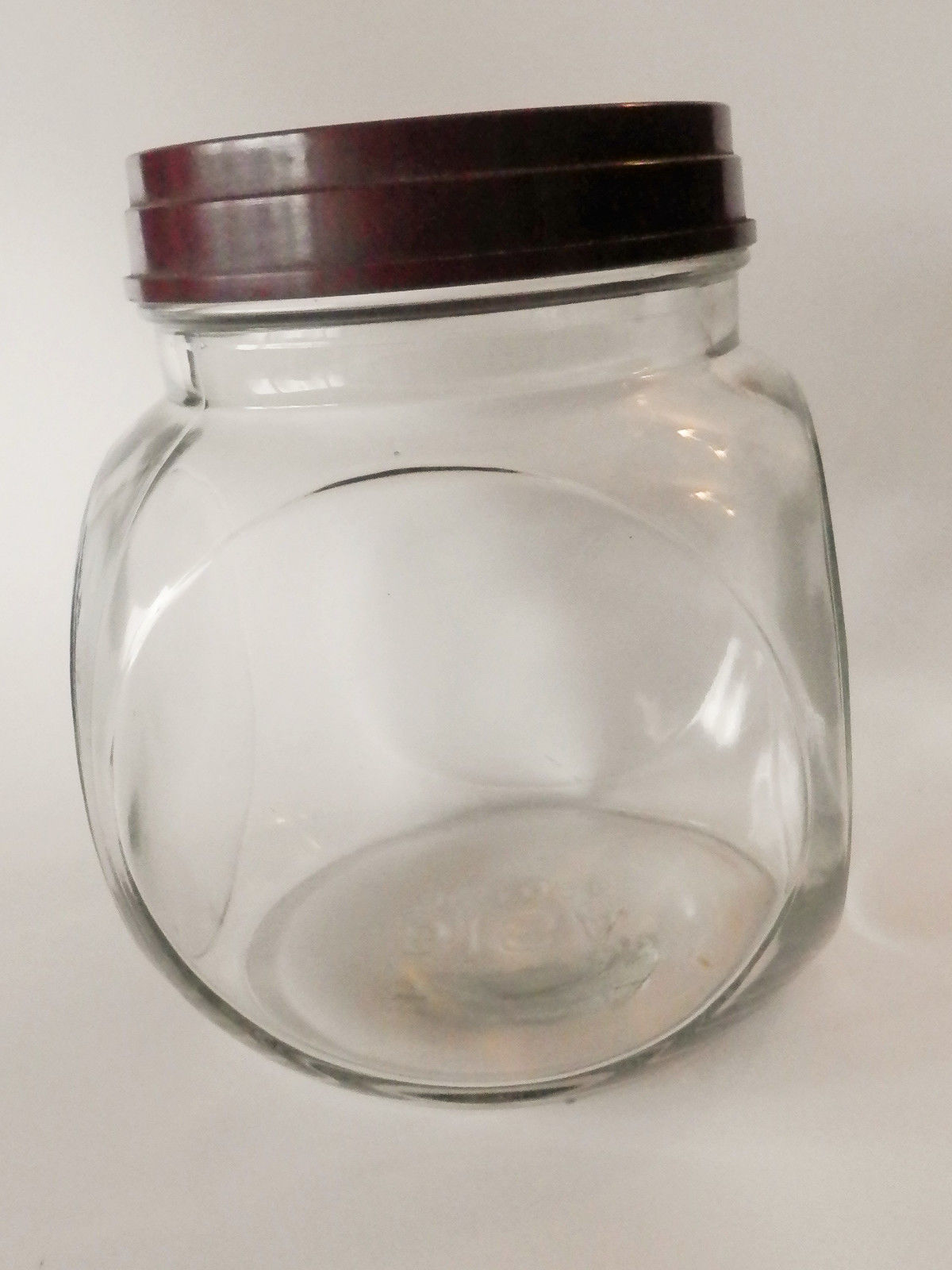 Veneered candy jar with bakelite lid