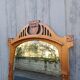Large antique mirror from the Art Nouveau period.