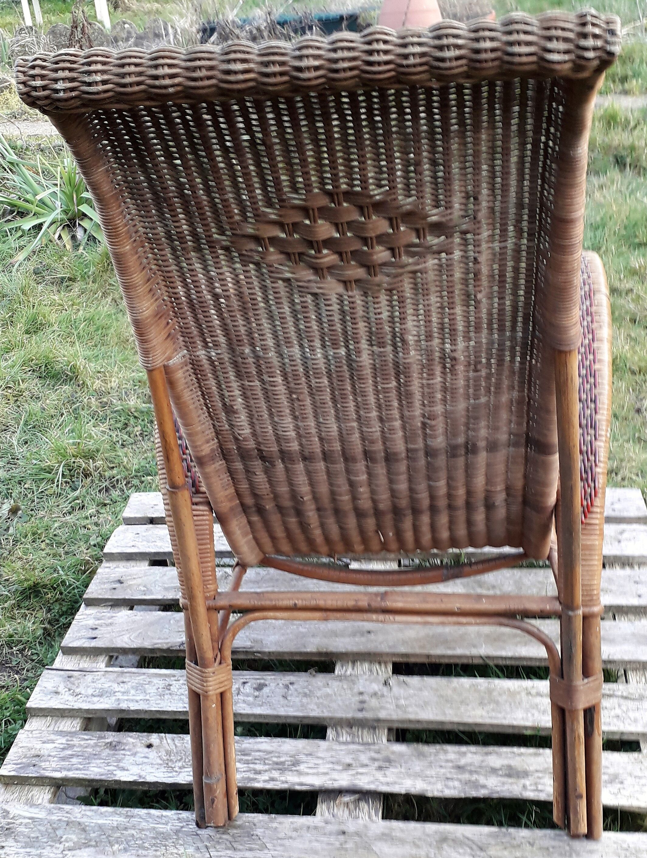Rattan armchair