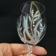 12 White Wine Glasses in Arques Crystal, Fleury Cut Flamépis Pattern