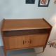 Vintage glass front sideboard from the 1950s - 1960s
