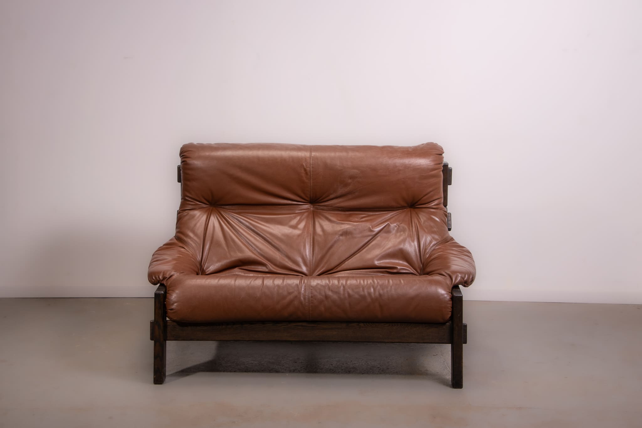 Canapé et fauteuil brutalistes hollandais conçus par Gerard Van den Berg pour Montis, vers 1980