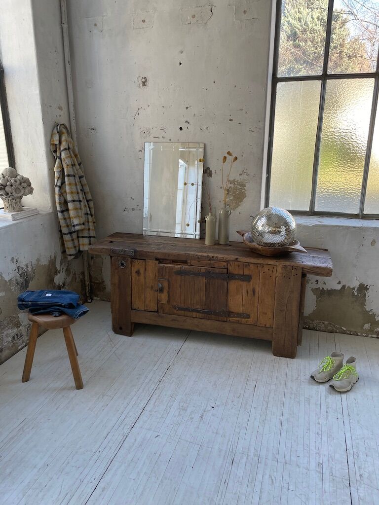 Established former brutalist console oak pine